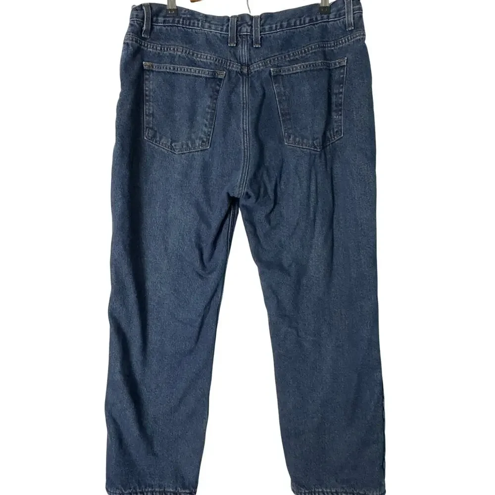 Red Head Brand Co. Jeans‎ Men's 38 X 30 Cotton Fleece Lined Straight Leg Zip Fly